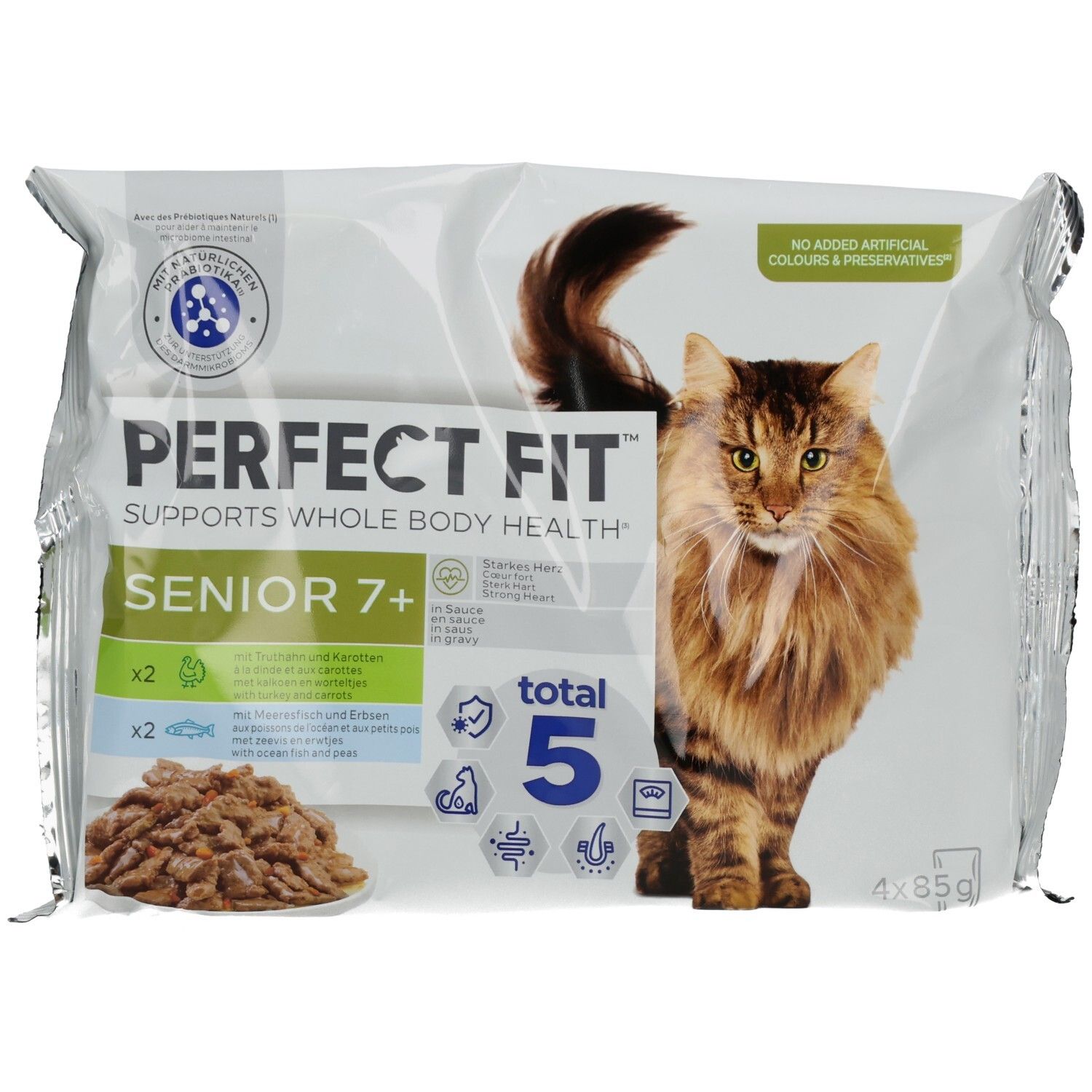 Perfect Fit Cat Frischbeutel 85g 4 Pack Senior 7+