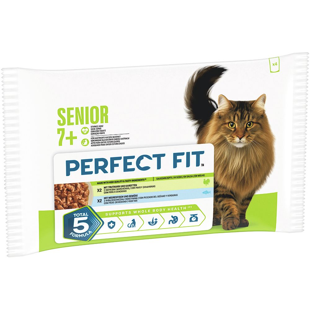 Perfect Fit Cat Frischbeutel 85g 4 Pack Senior 7+