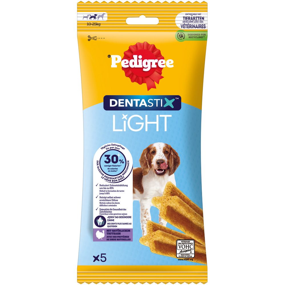 Pedigree Snacks  Denta Stix Light für mittelgroße Hunde 5 Stück