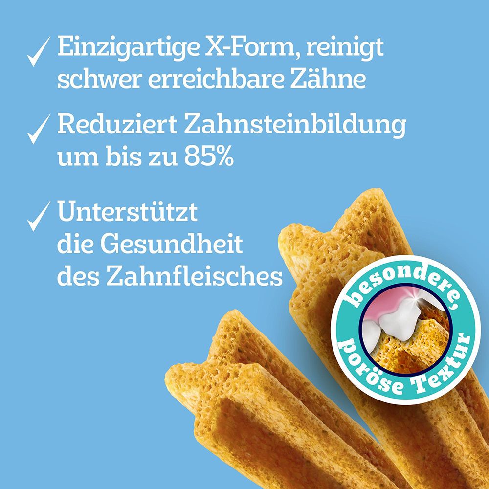 Katze neben einer Schüssel Trockenfutter. Icons für Herz-, Immun-, Harnwegs-, Haut- & Fellgesundheit.