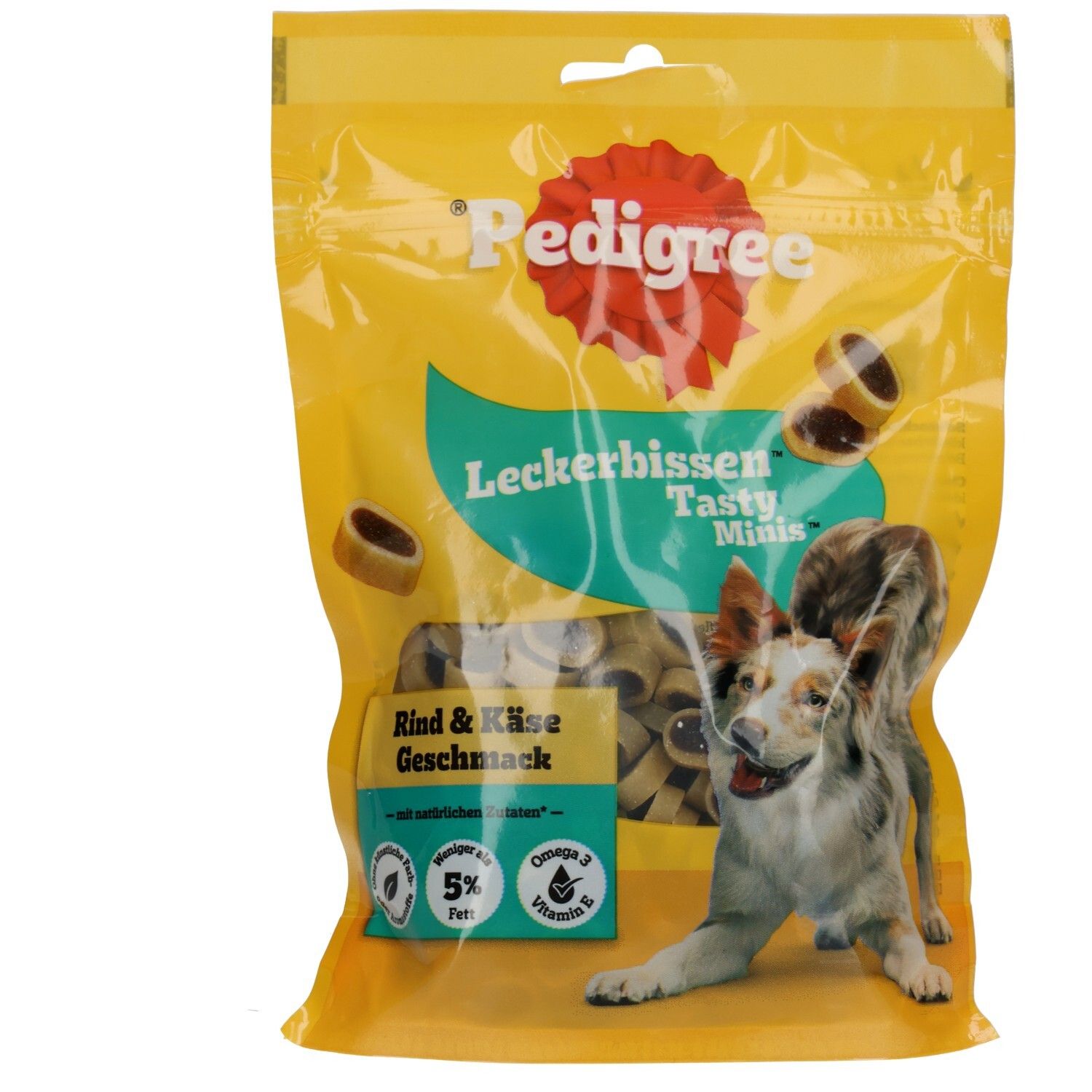 Pedigree Snacks  Leckerbissen Tasty Mini Rind & Käse