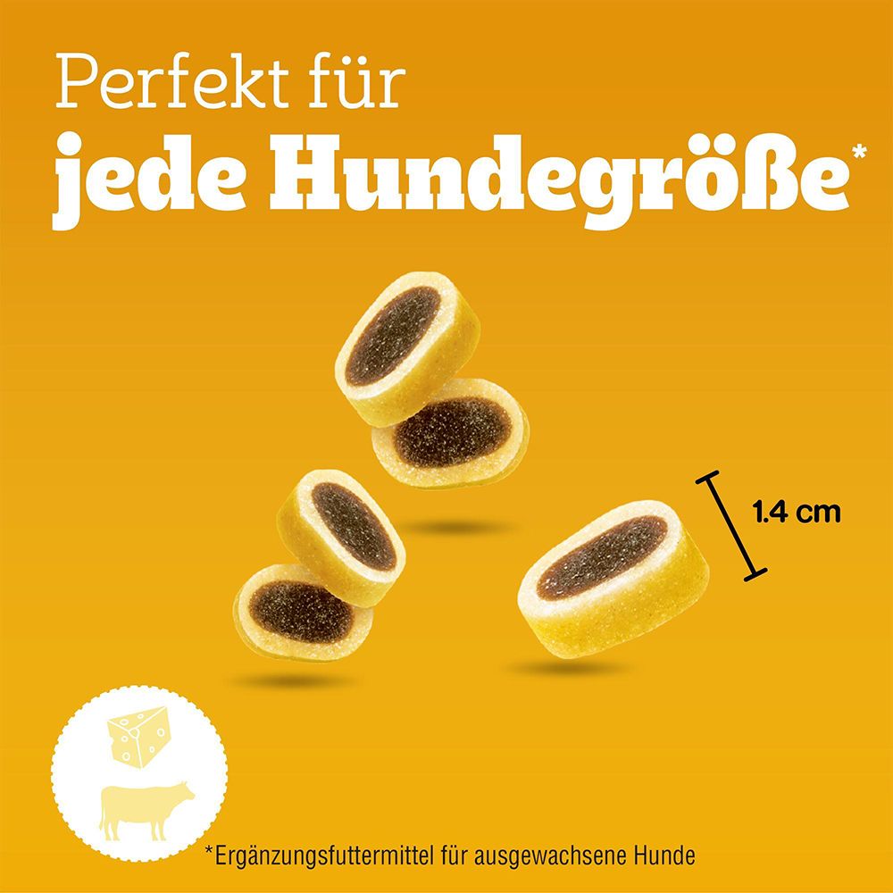 Perfect Fit Senior 7+ Katzenfutter-Beutel mit einem Bild einer Katze und Symbolen für 5 Formeln.