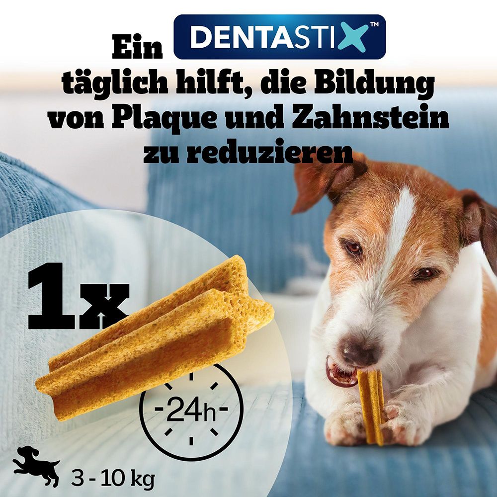 Pedigree Dentastix Light Hundeleckerli zur Reduzierung von Plaque und Zahnstein.