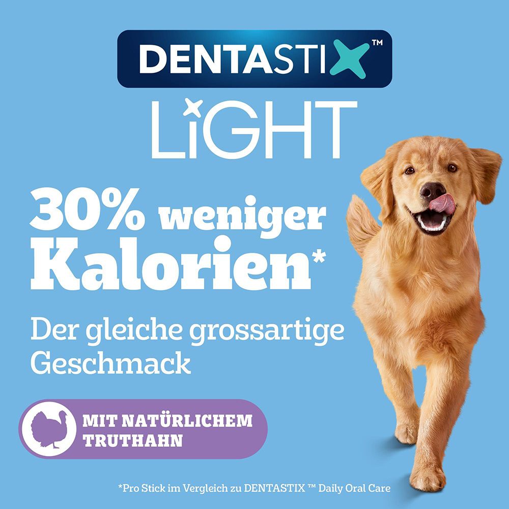 Pedigree DentaStix Light Hundeleckerli, 4 Stück. Mit natürlichem Truthahn.