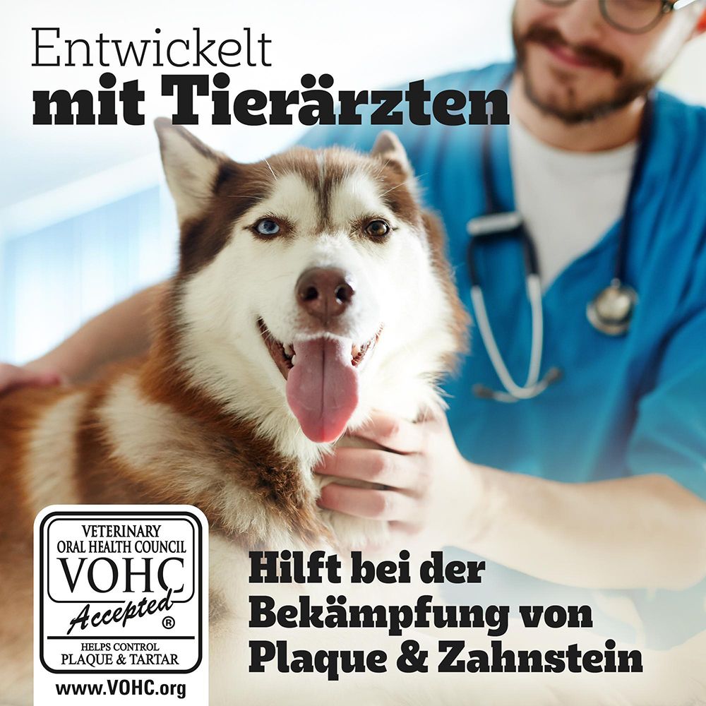Pedigree DentaStix Light Hundeleckerli. Für Hunde ab 25kg. 30% weniger Kalorien.