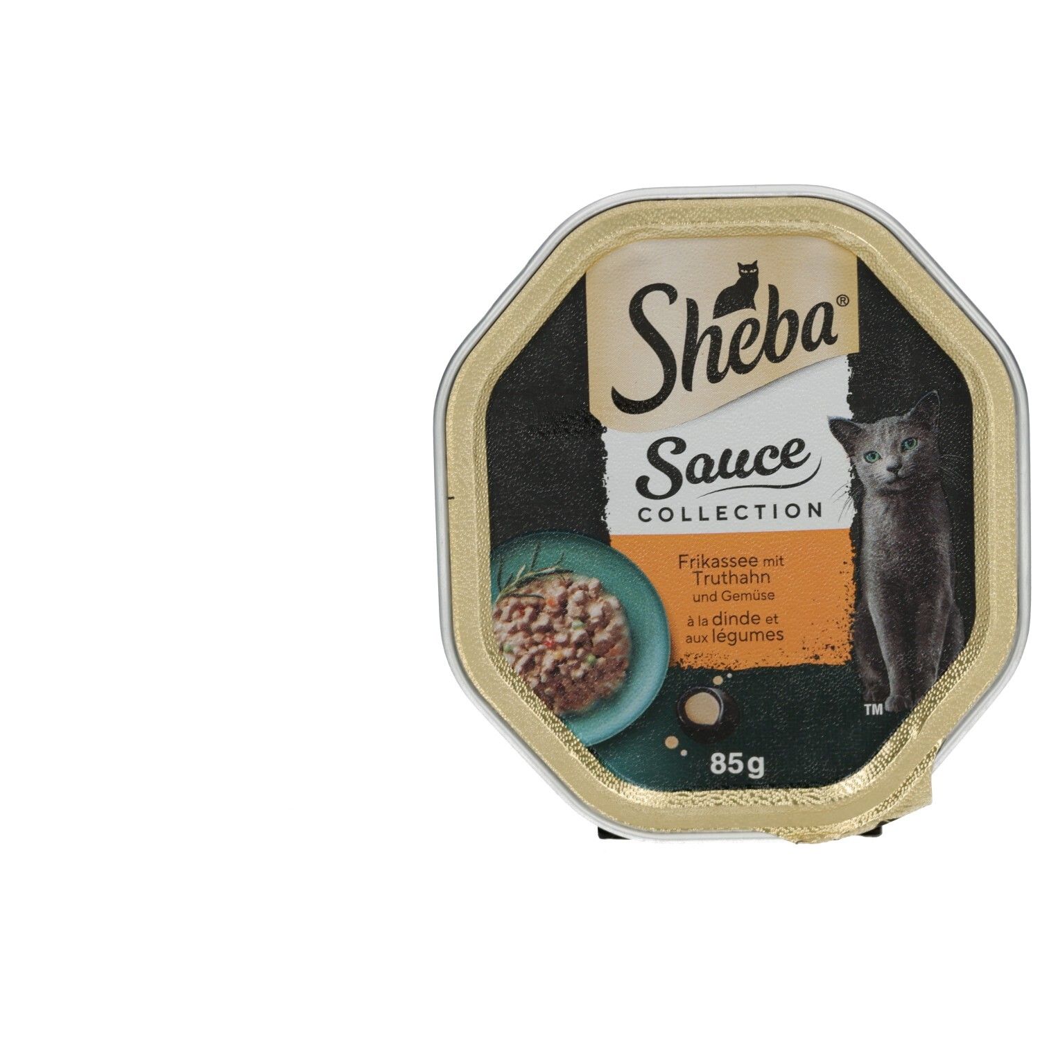 Sheba Schale 85g Sauce Collection Frikassee mit Truthahn und Gemüse