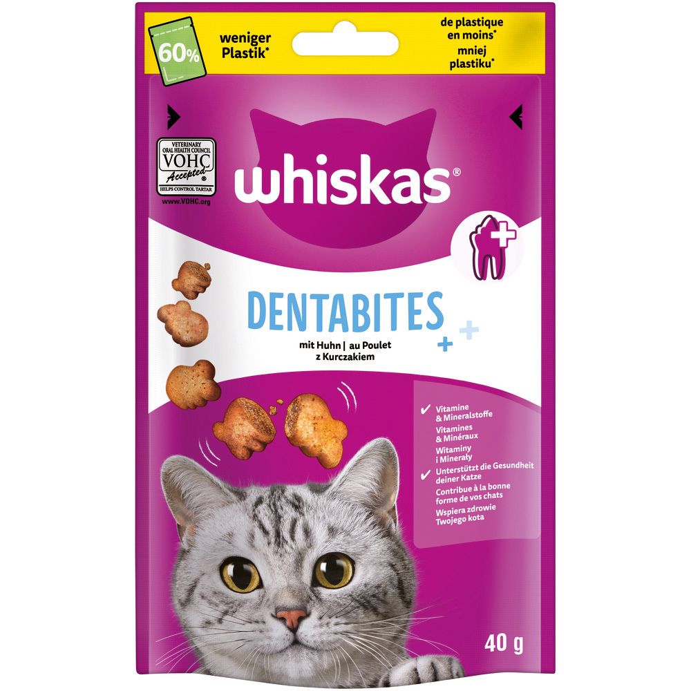 Whiskas Snacks Dentabites mit Huhn