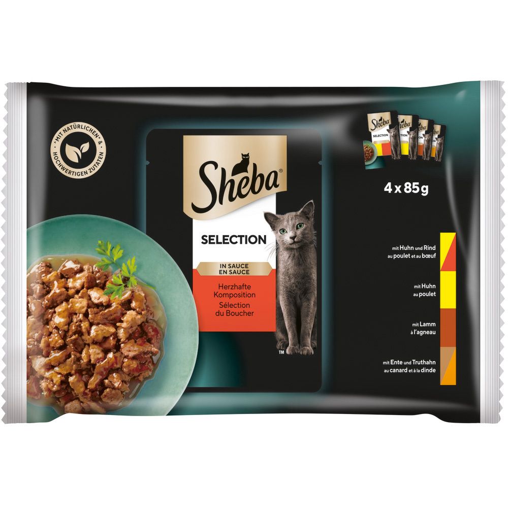 SHEBA® Selection in Sauce – Herzhafte Komposition