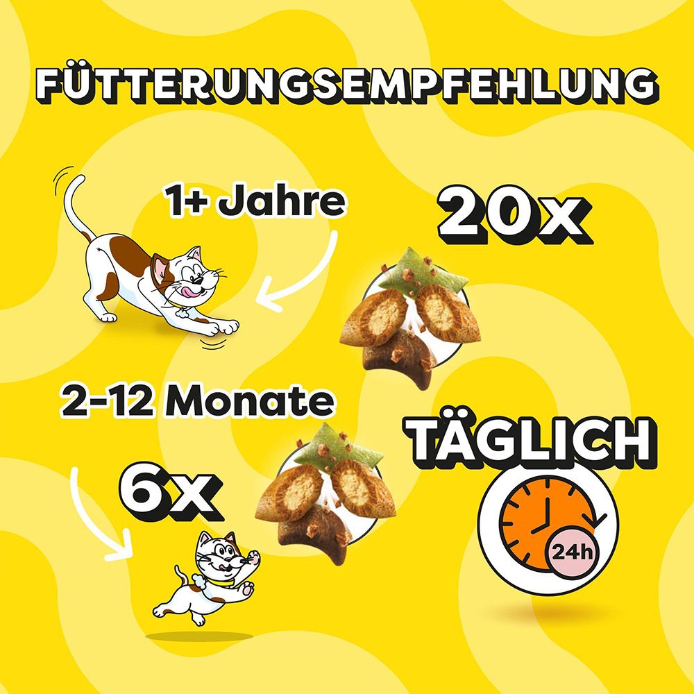 Dreamies ShakeUps mit Multivitaminen, Meeresfrüchte-Party, 55g.