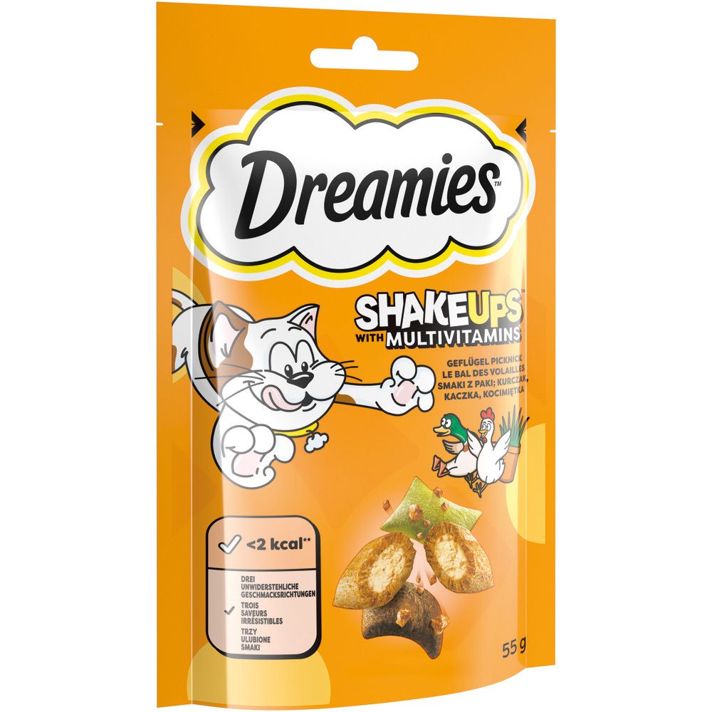 Dreamies ShakeUps mit Multivitaminen, 55g.