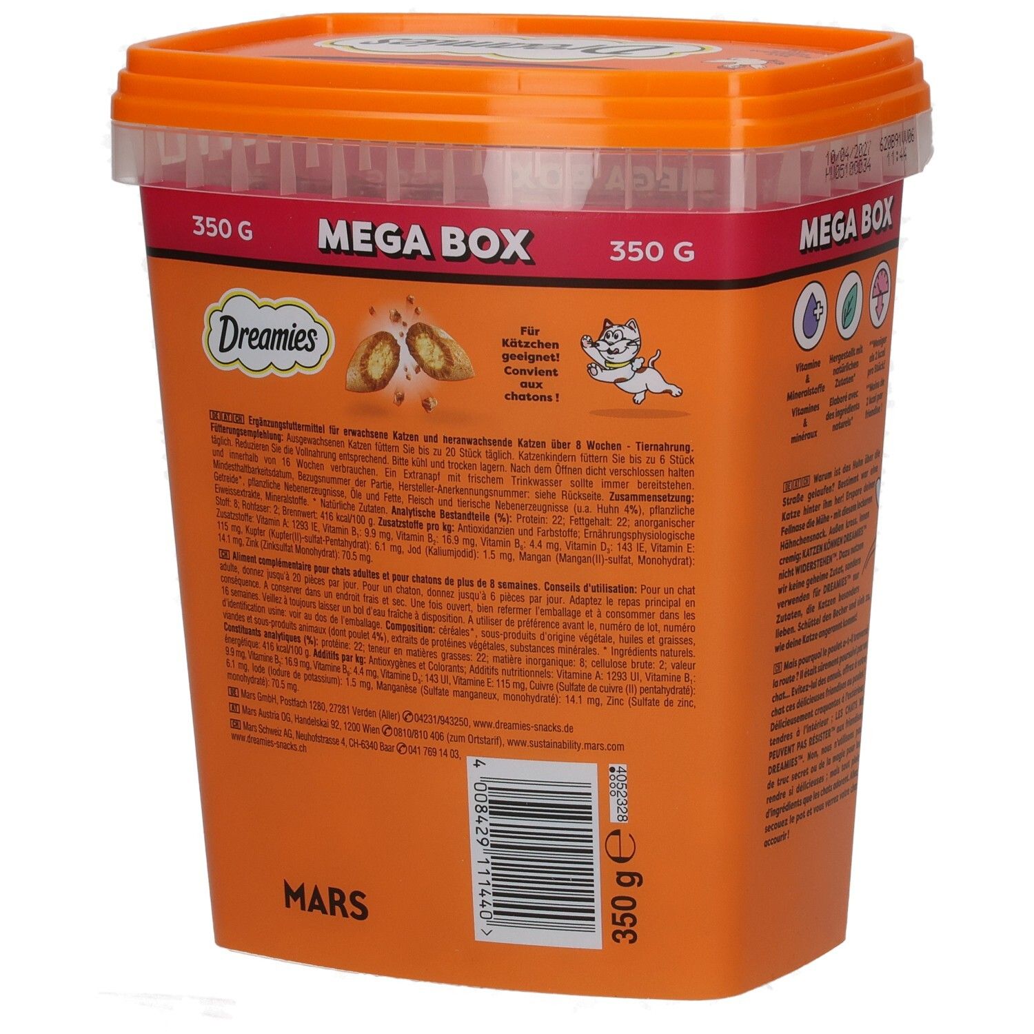Dreamies Snacks Mega Box mit Huhn