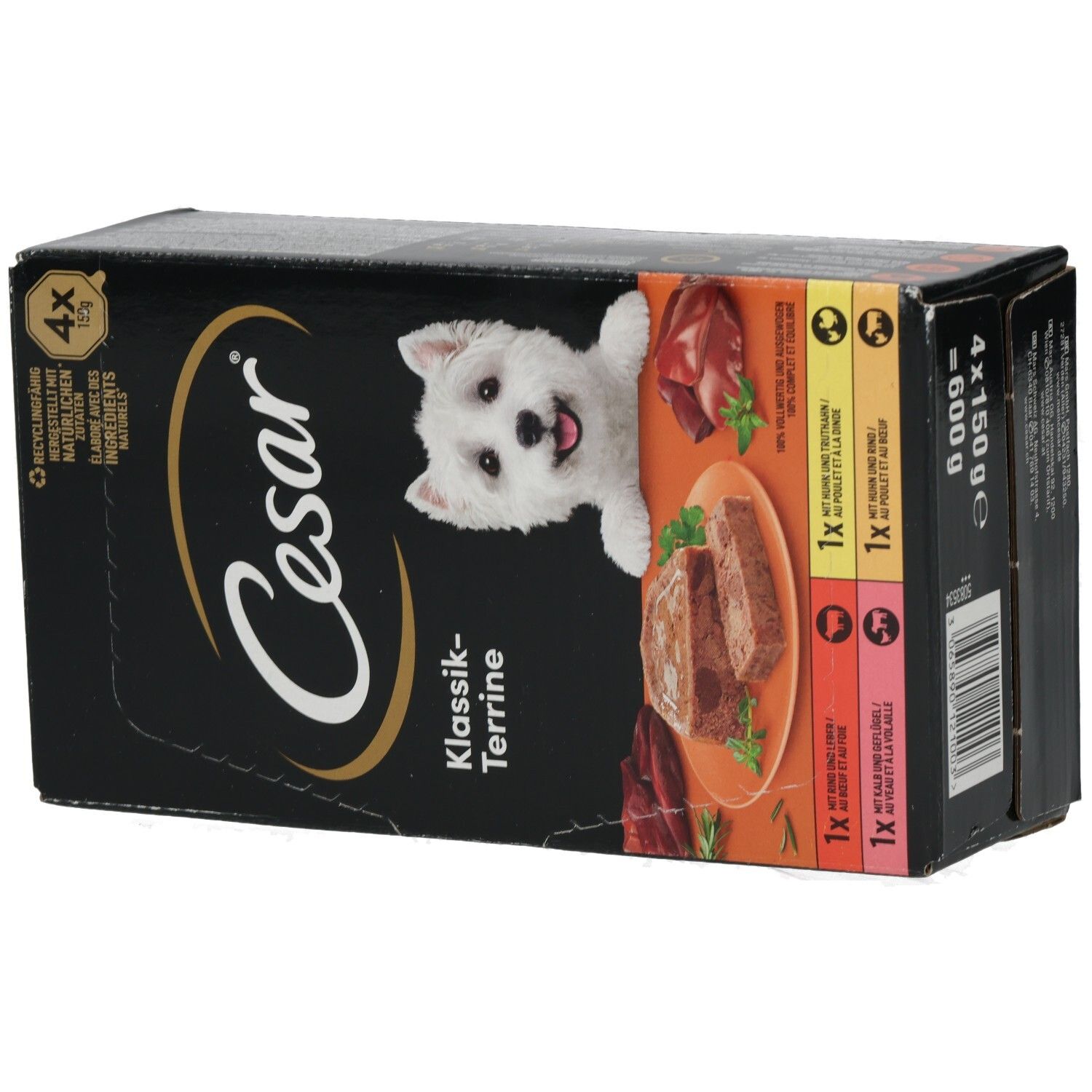 Cesar Schale 150g 4 Pack Klassik Terrine - Selektion