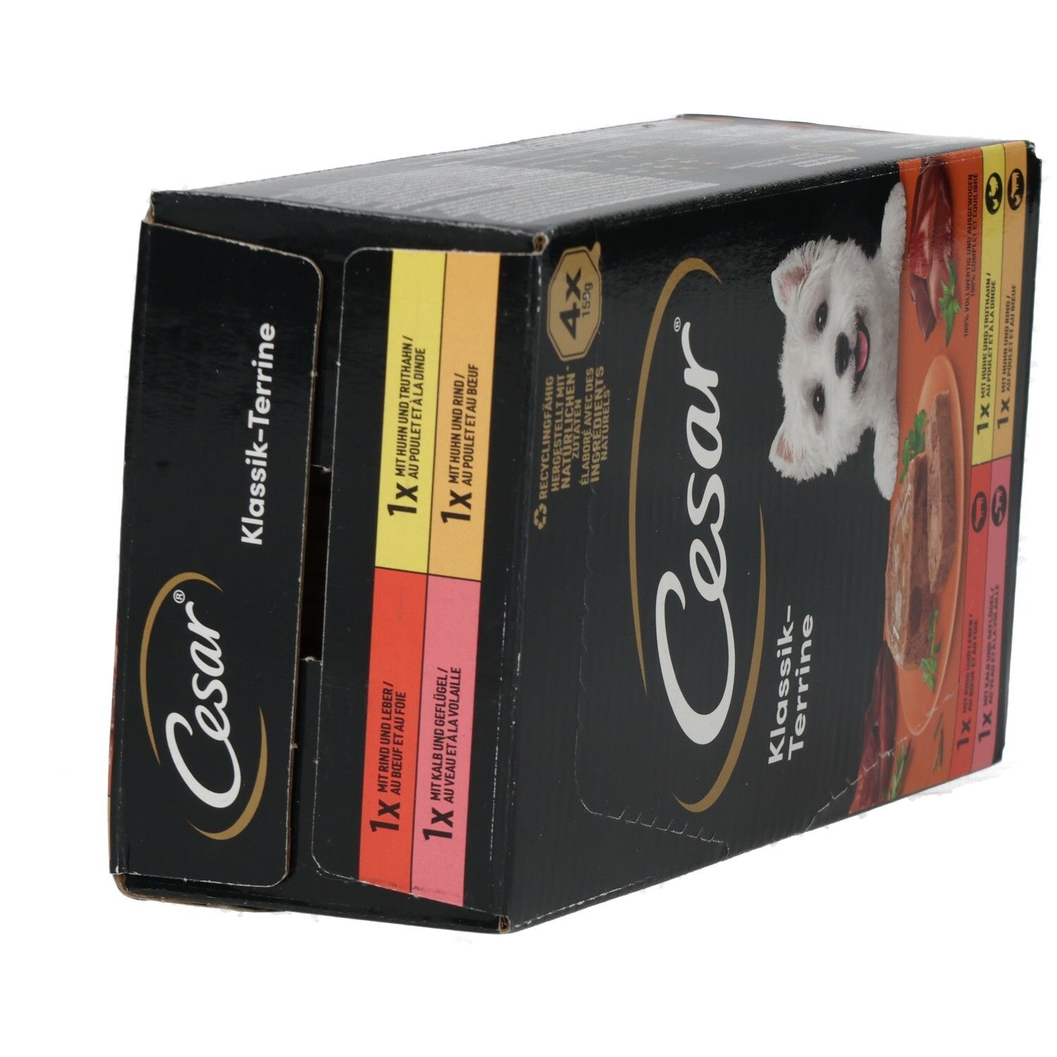 Cesar Schale 150g 4 Pack Klassik Terrine - Selektion
