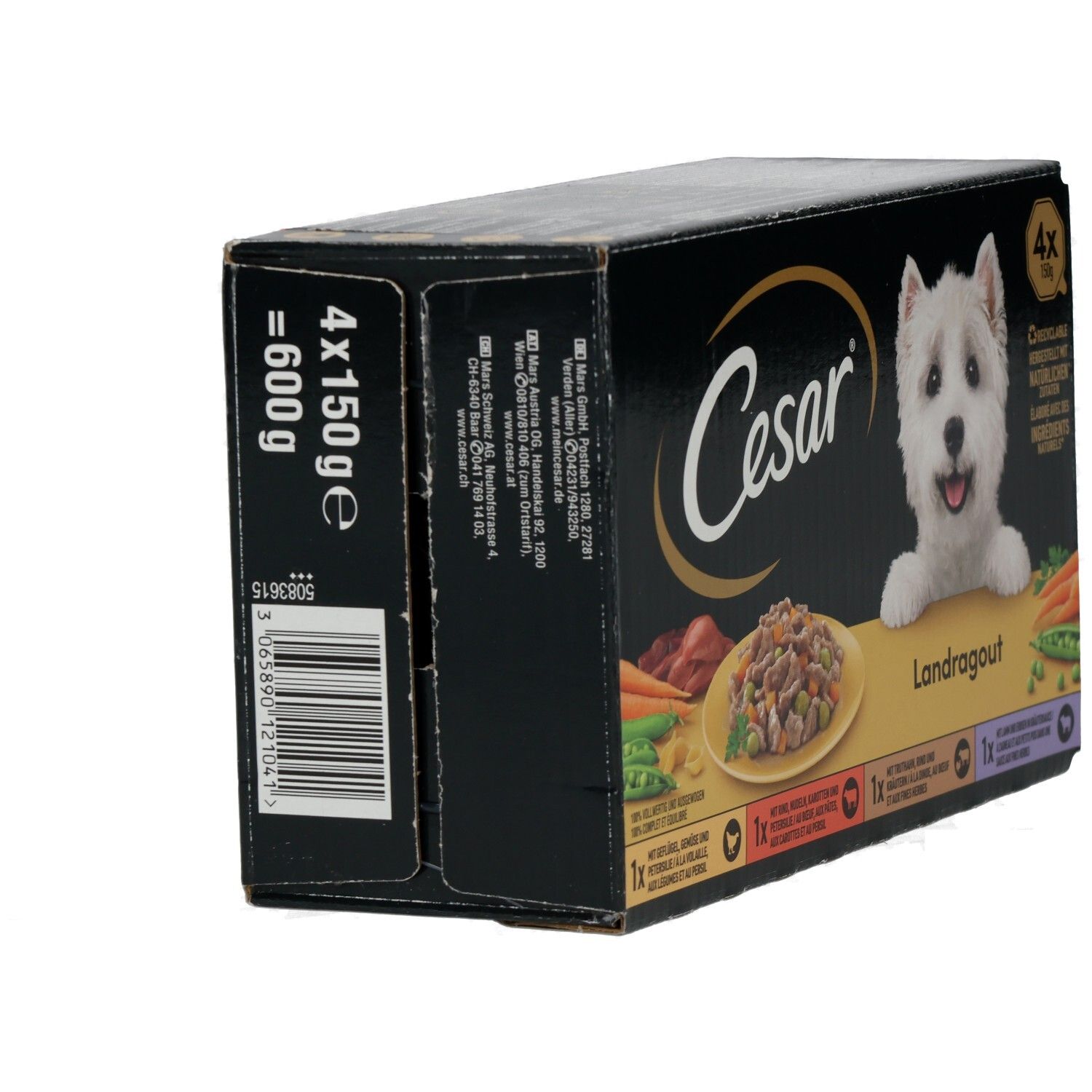 Cesar Schale 150g 4 Pack Landragout - Vielfalt in Sauce
