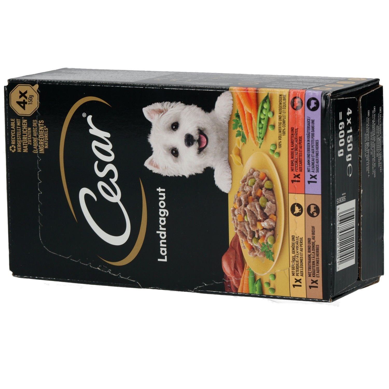 Cesar Schale 150g 4 Pack Landragout - Vielfalt in Sauce