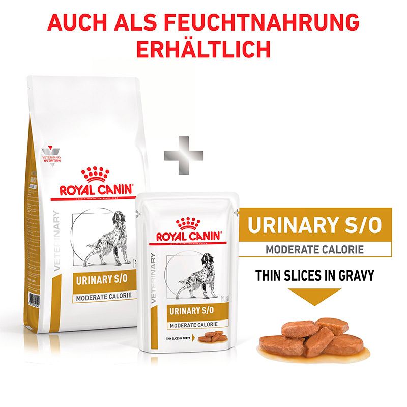Royal Canin Urinary S/O: Auflösung von Struvit und Harnverdünnung.