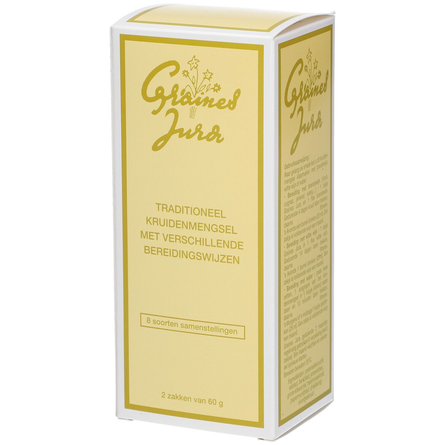 Boîte "Graines Jura". Mélange de plantes avec différentes méthodes de préparation. 2 sachets de 60 g.