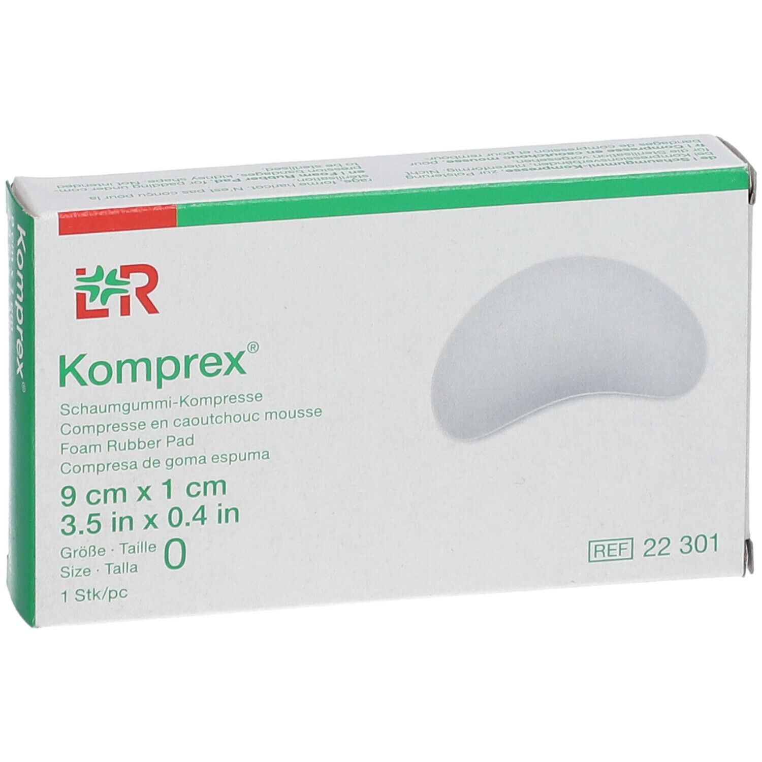 Komprex® Réniforme 9 cm x 1 cm taille 0