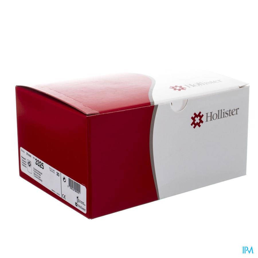 Boîte Hollister, rouge et blanche. Logo et informations produit visibles. Vue en angle.