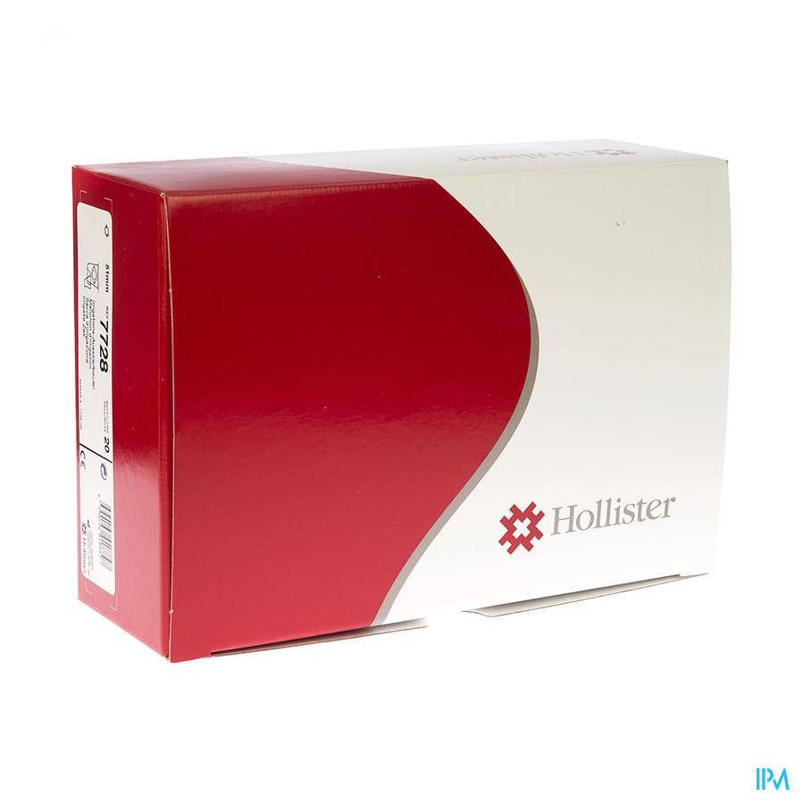 Verpakking van Hollister, rood en wit. Het logo van Hollister is zichtbaar op de verpakking.