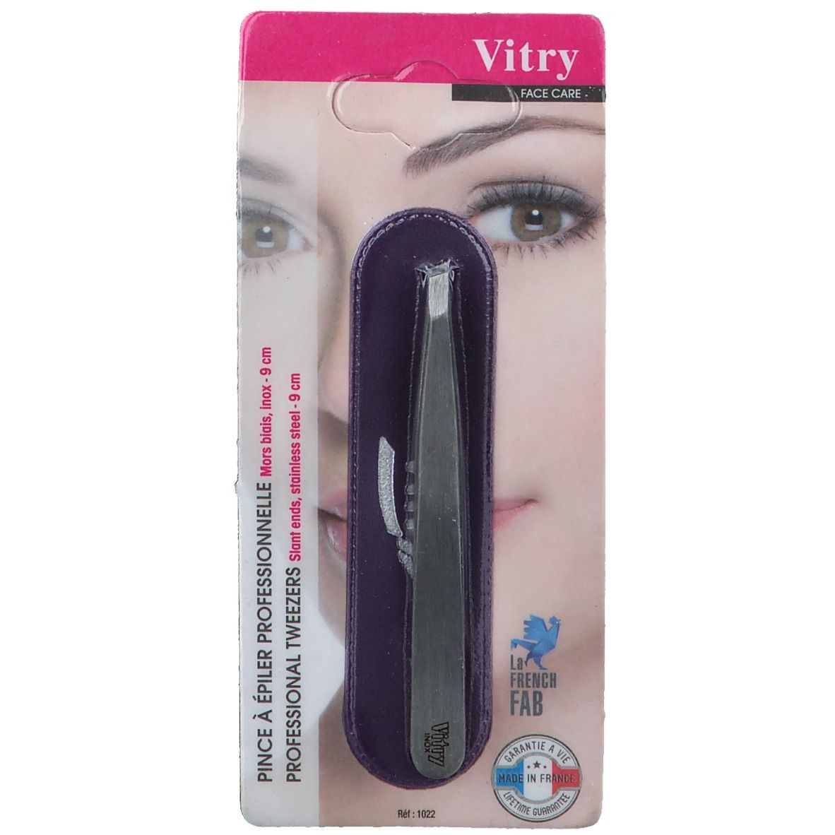Vitry R22 Pincet Epil Schuin Inox 1 St Pinzette