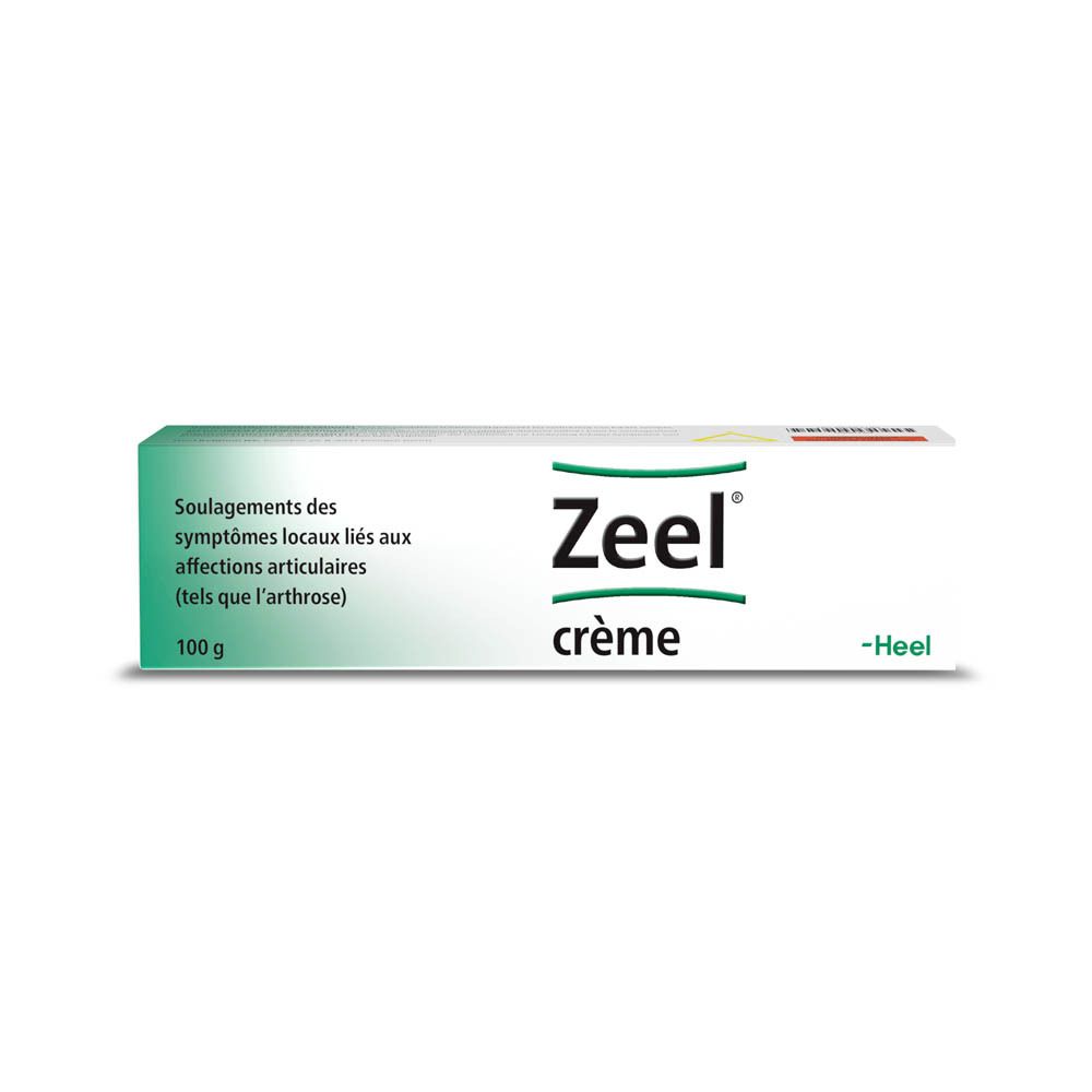 Boîte Zeel Crème. Texte en français. Inscription : Zeel Crème.
