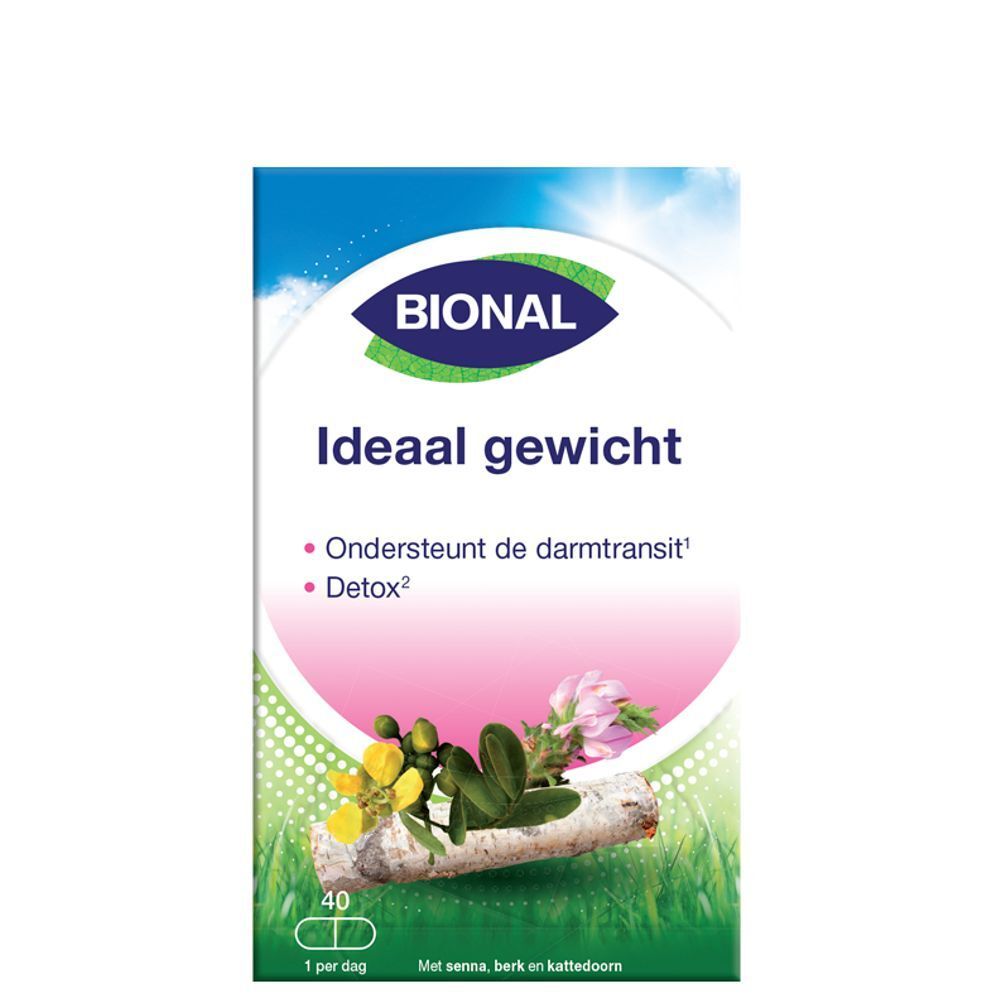 Verpakking van Bional Poids Idéal. Nederlandse tekst. Bevat 40 capsules.