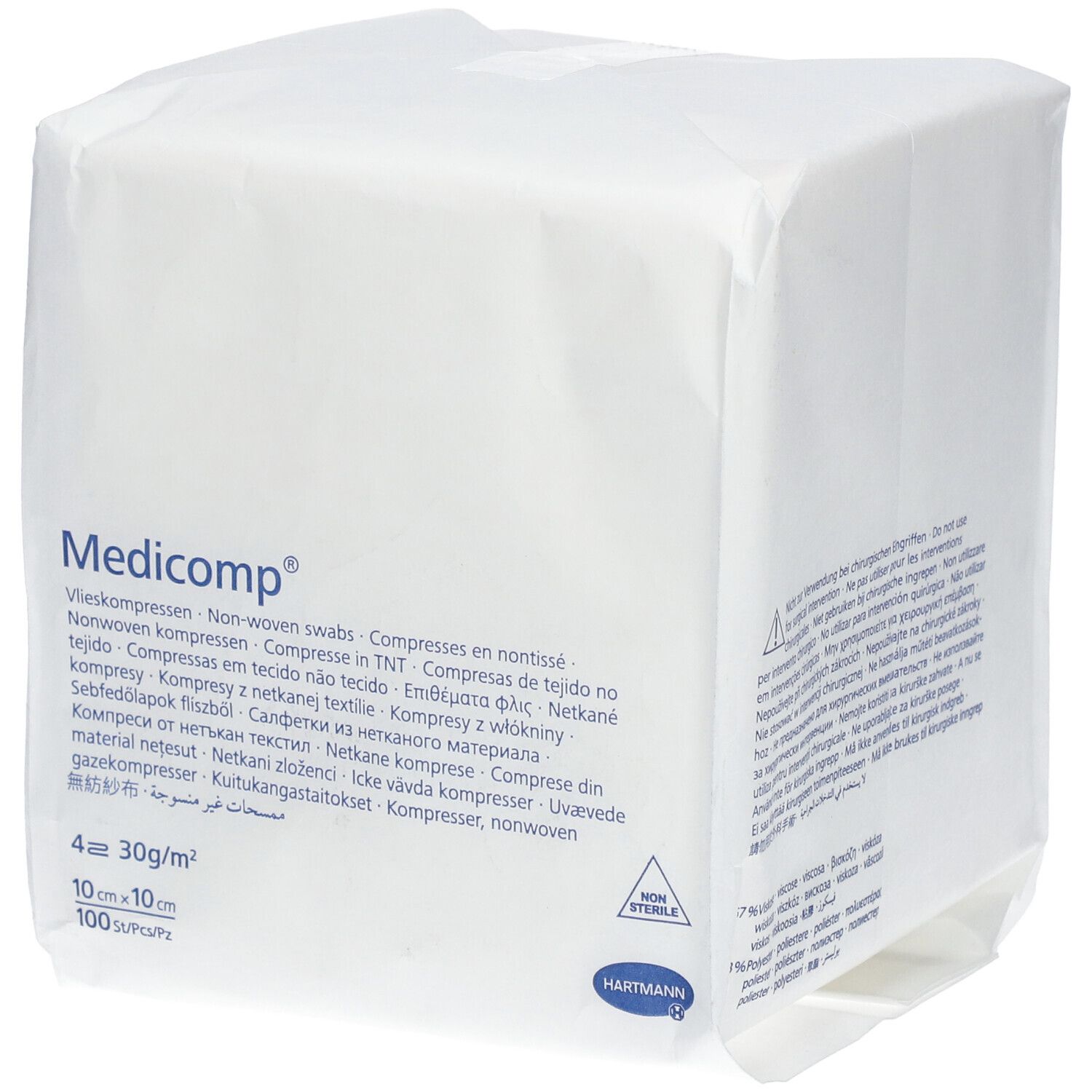 Hartmann Medicomp® Compresse 4 Plis 10 x 10 cm
