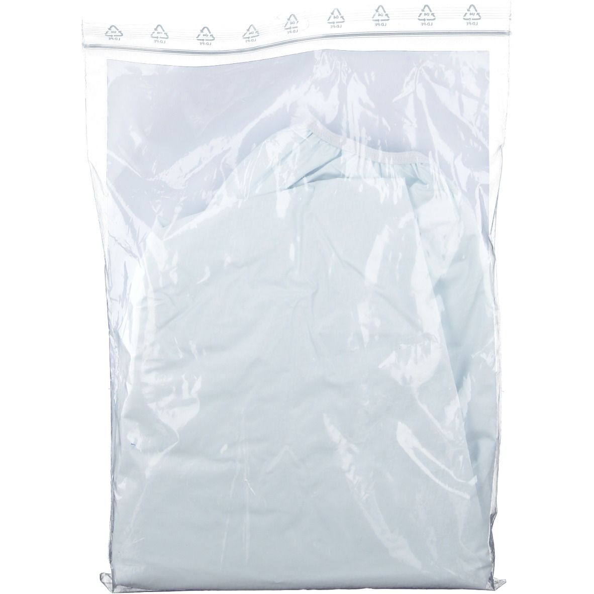 Culotte d'incontinence Pharmex emballée. Produit dans un film transparent, vue de face.