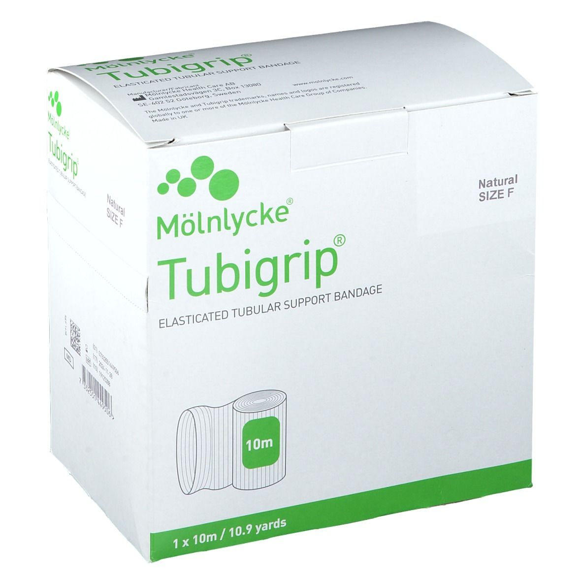 Tubigrip® Bandage tubulaire extensible Blanc 10 m Taille F