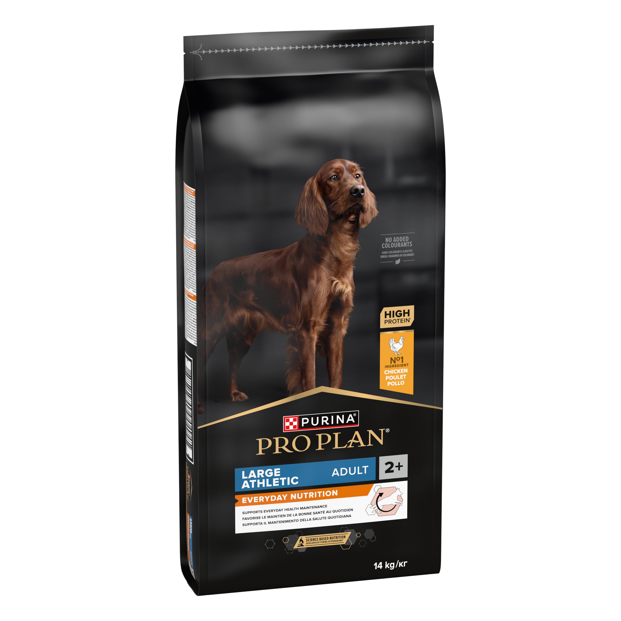 Hundefutter-Sack Purina Pro Plan Large Athletic Adult 2+, 14 kg.