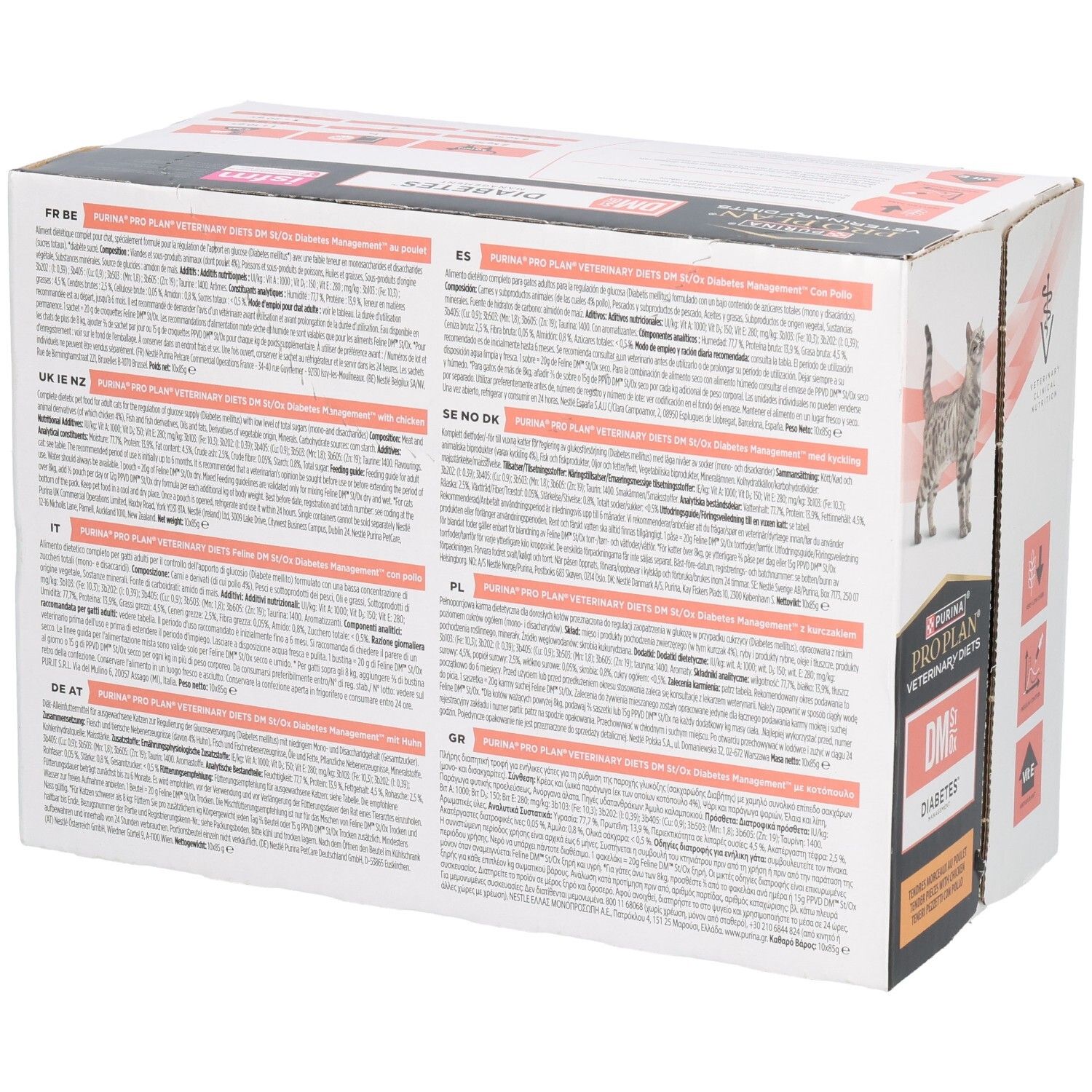 PRO PLAN® VETERINARY DIETS Feline DM St/Ox Diabetes Management Poulet en Sauce