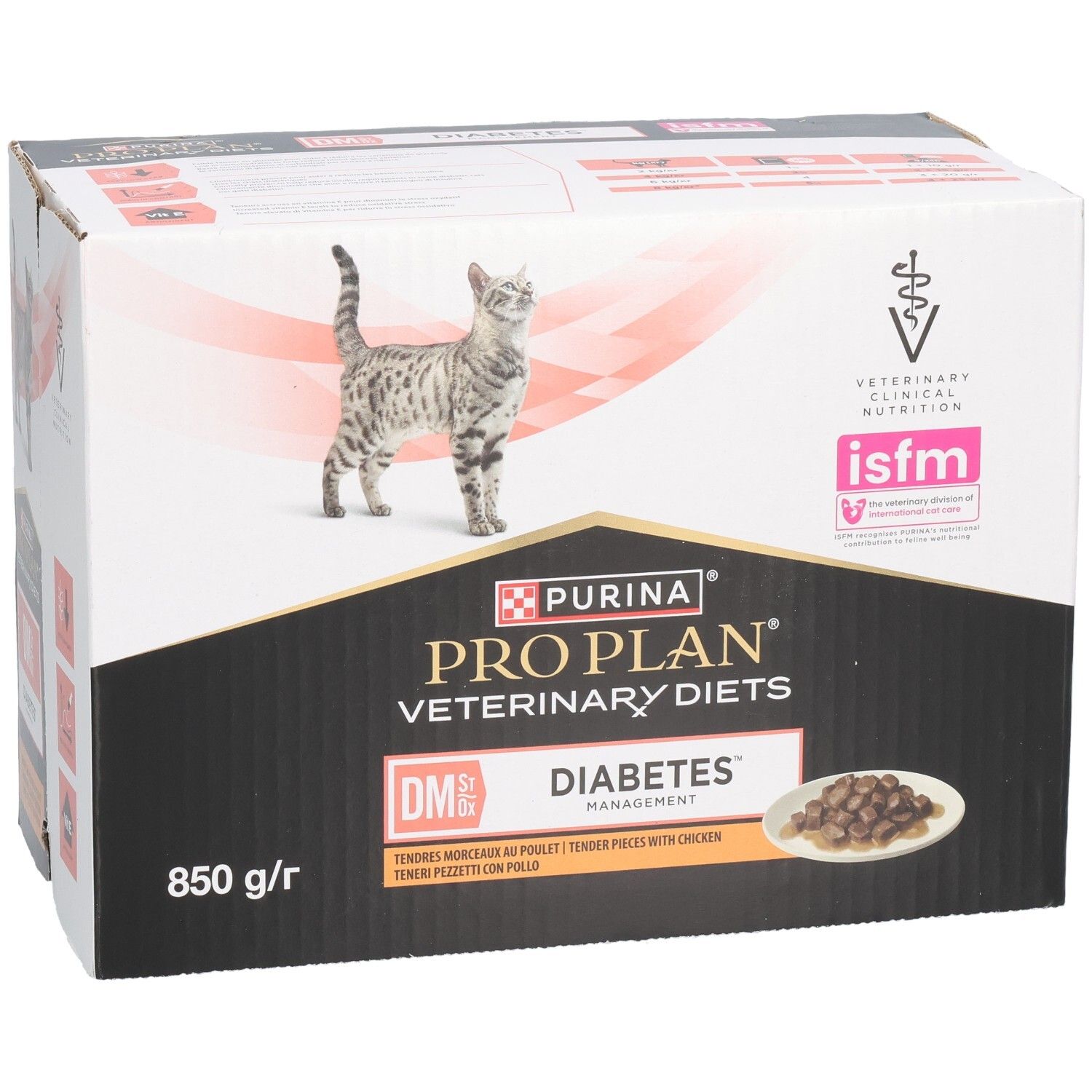 PRO PLAN® VETERINARY DIETS Feline DM St/Ox Diabetes Management Poulet en Sauce