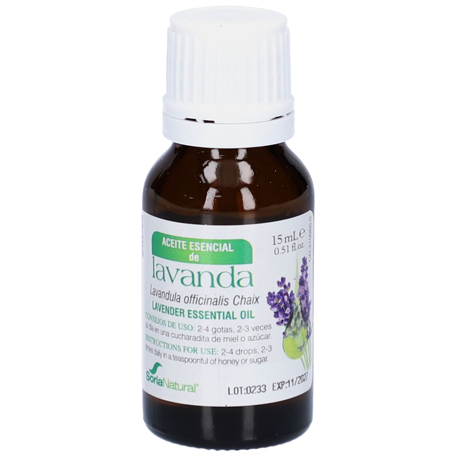 SORIA BEL Soria Natural Huile essentielle de lavande 15ml