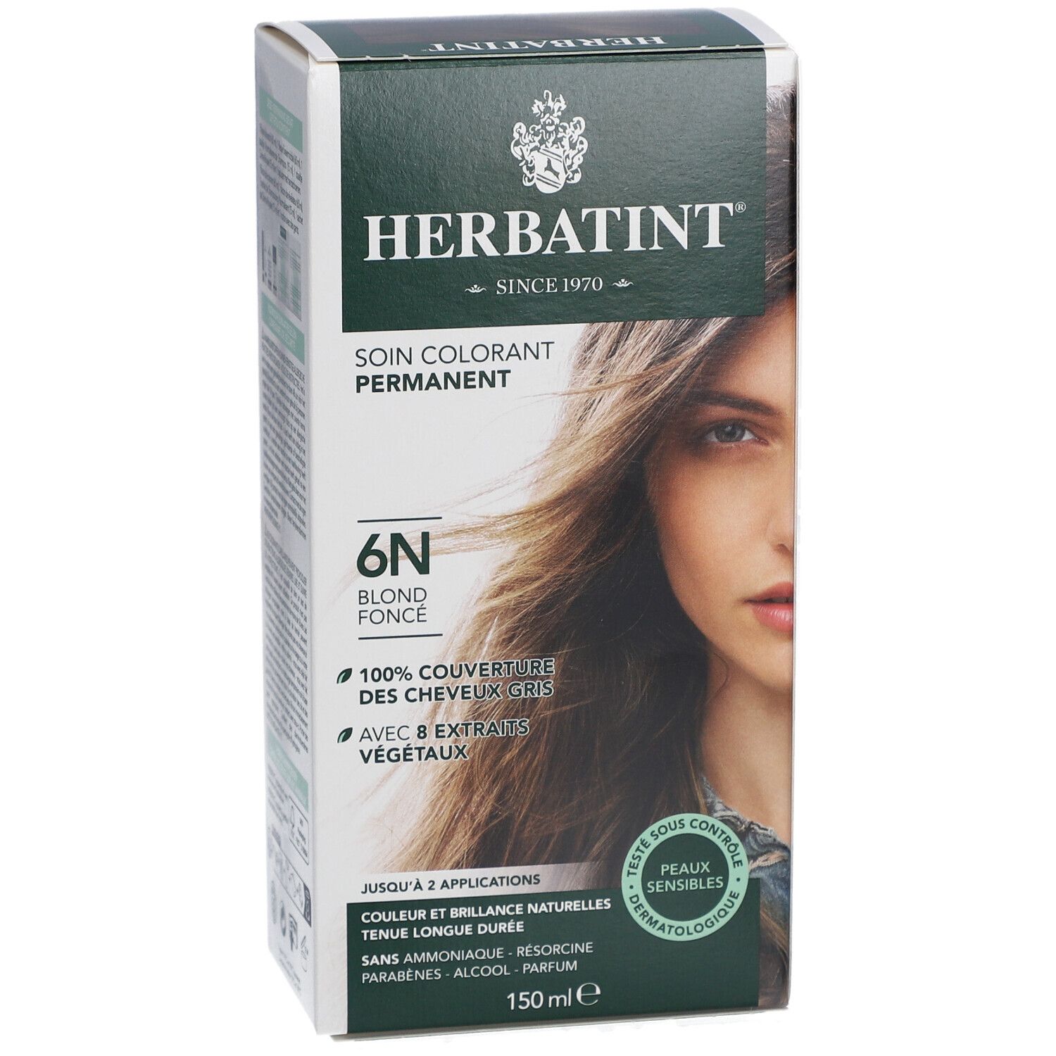 HERBATINT® 6N dunkel Blond permanent Haar Coloration