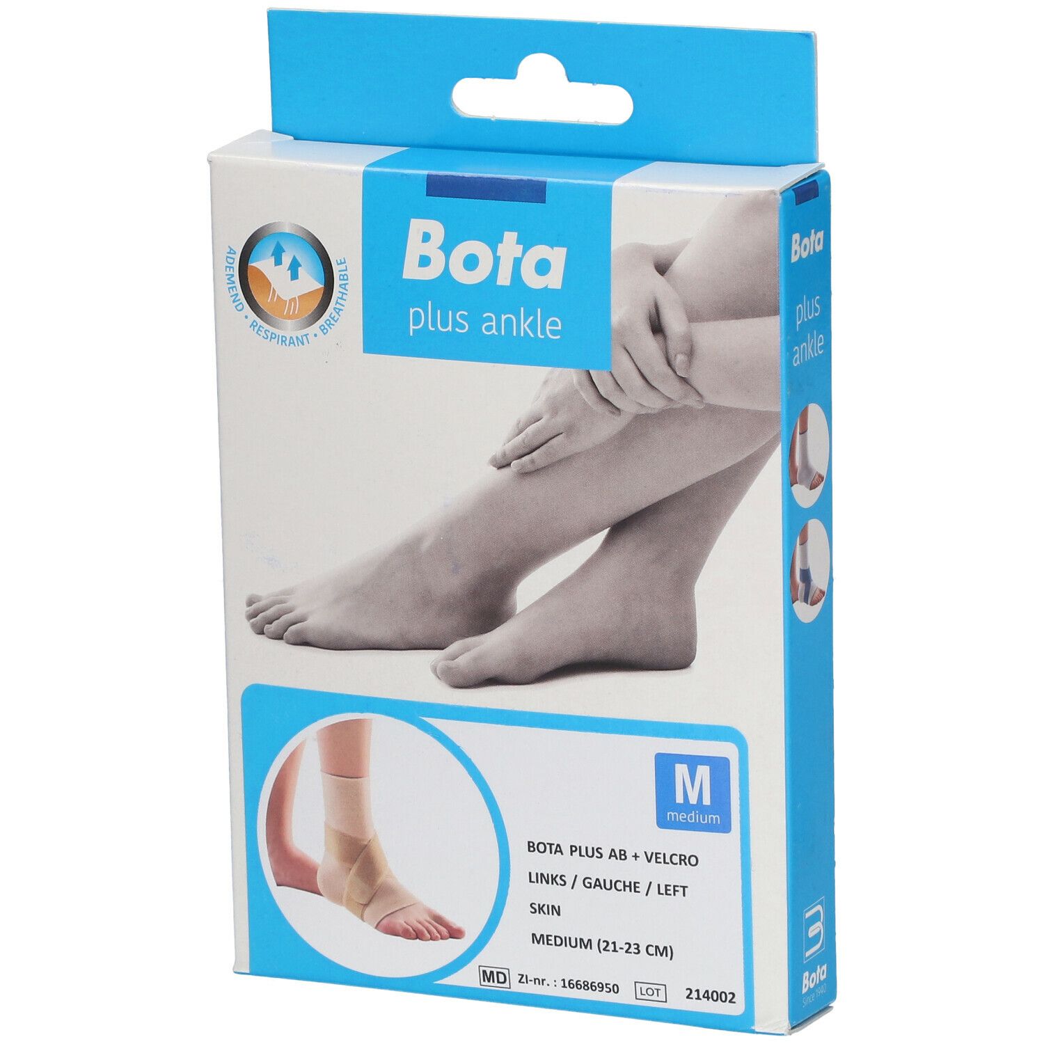 Bota Plus AB Cheville + Velcro Gauche Skin Medium