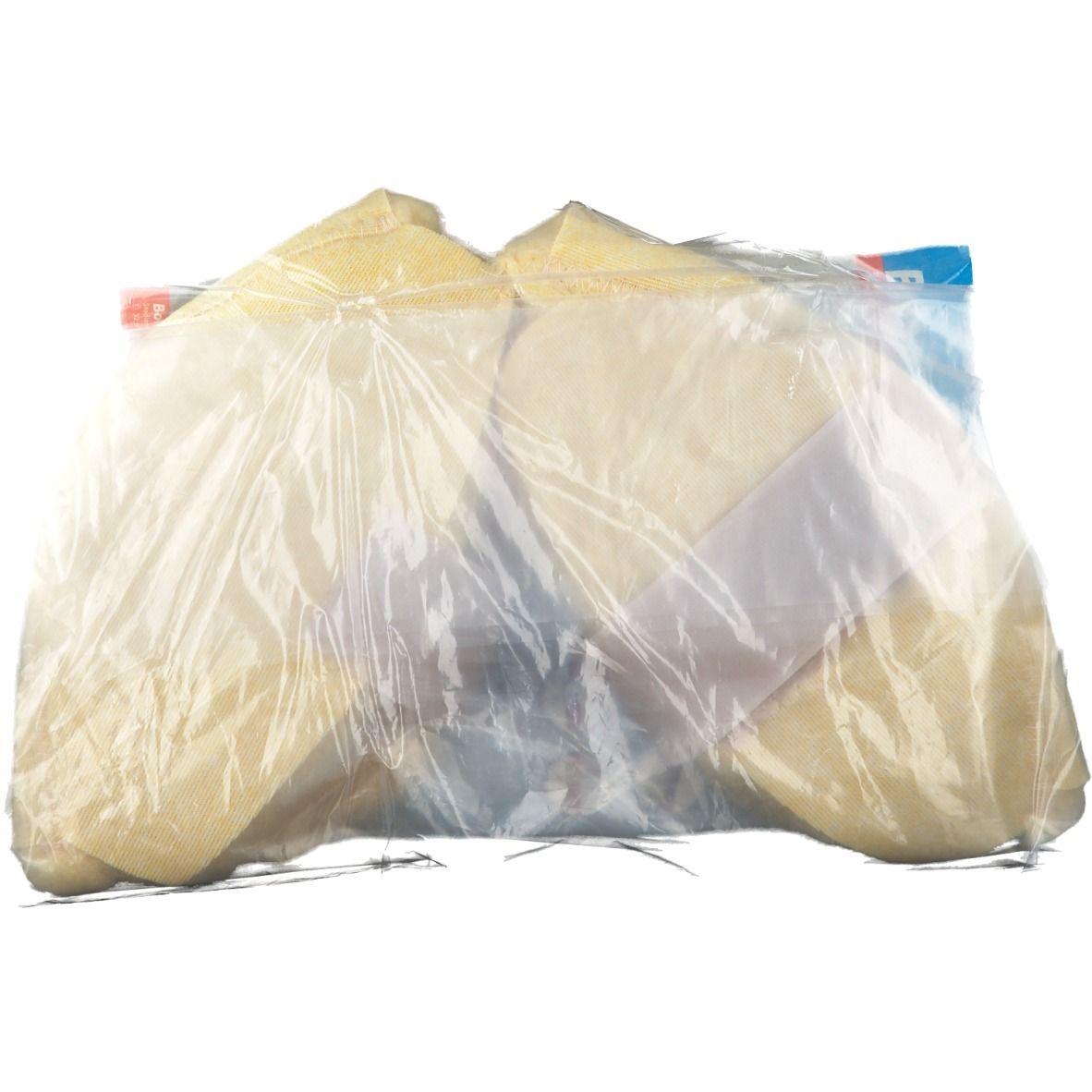 Botapad Ellebow Protector Beige in transparante verpakking. Product gedeeltelijk zichtbaar.