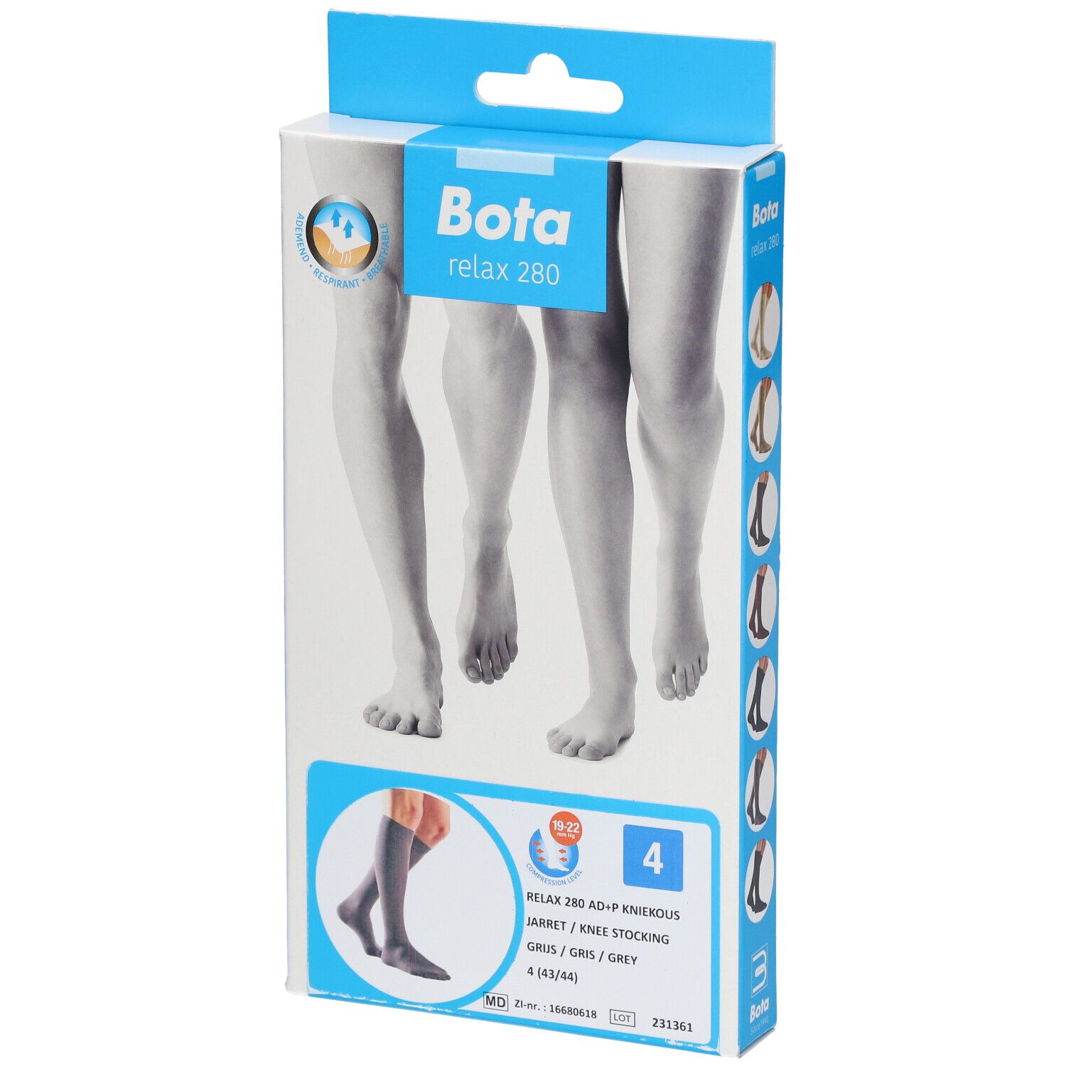 Bota Relax 280 Bas Jarret 'Ad' Gris Taille 2