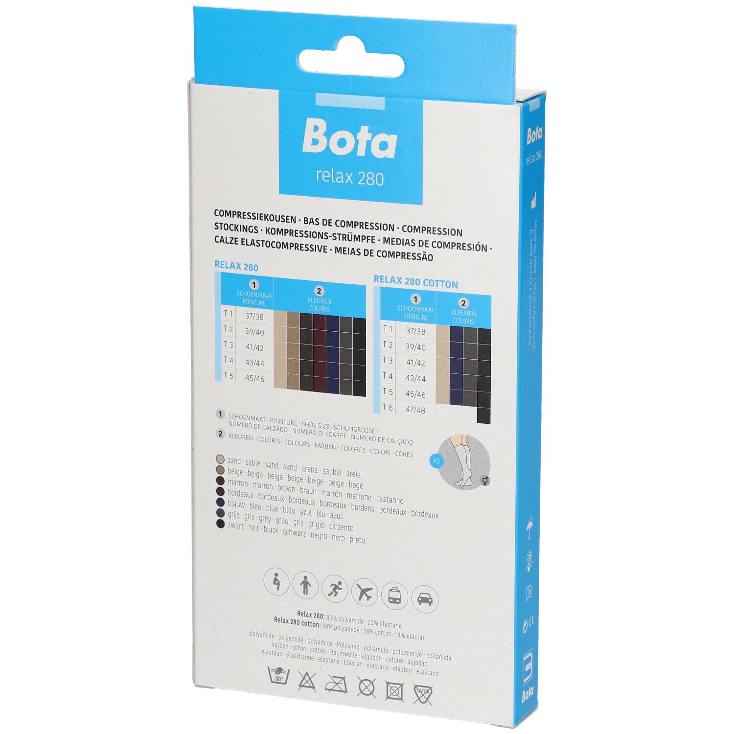 Bota relax 2080: Kompressionsstrümpfe, Größe T3 (39/42), Farbe Nero.