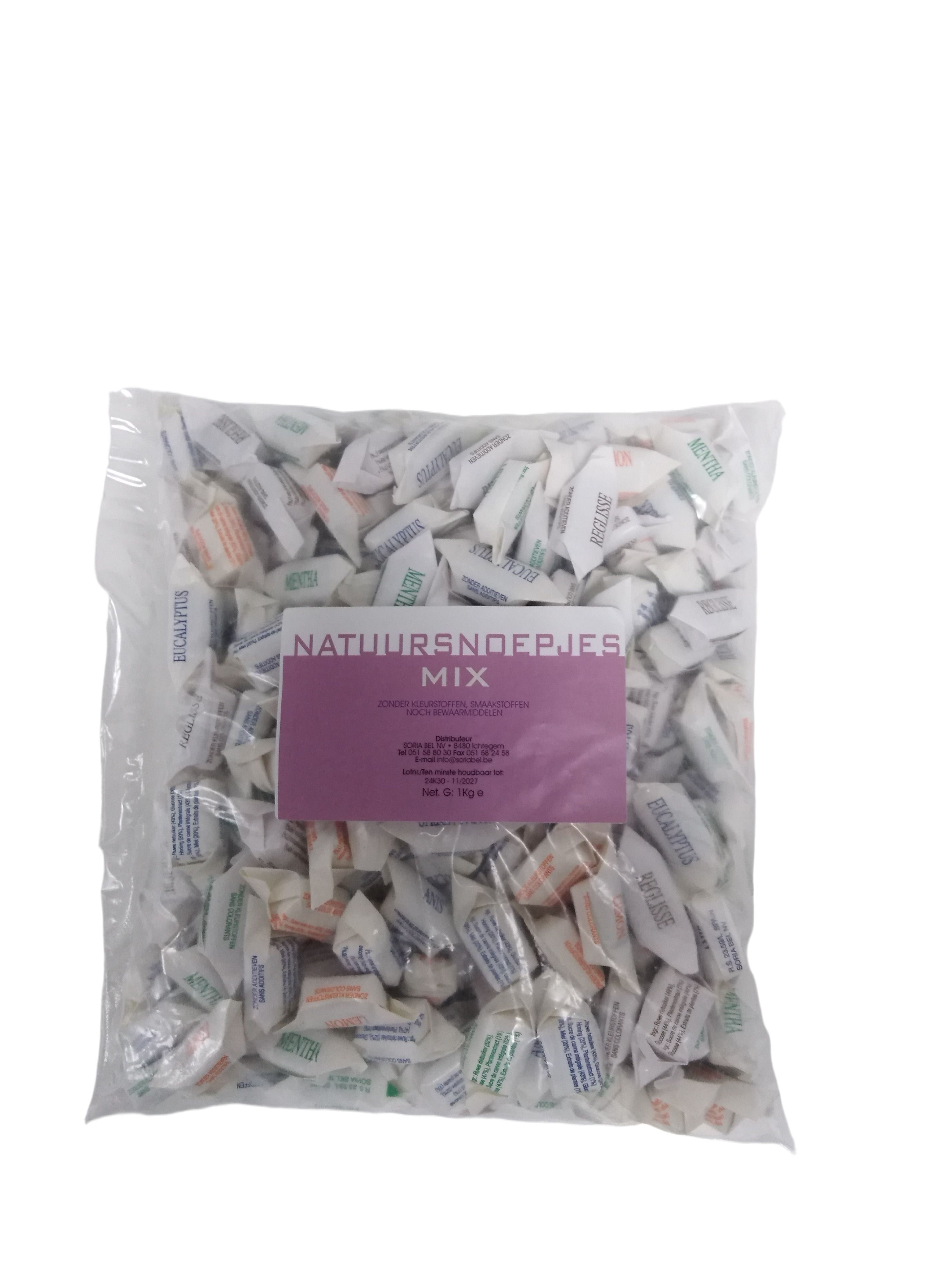 SoriaBel Natuursnoepjes Mix 1000 Bonbons