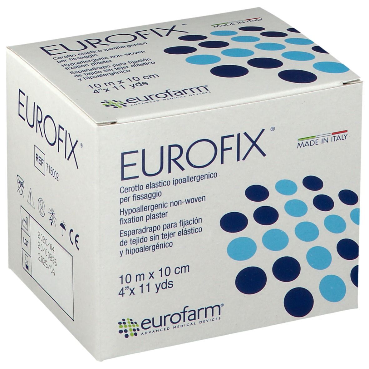 Eurofix® Pansement adhésif de fixation 10 m x 10 cm