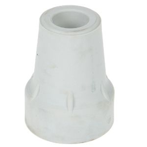Bota Stop gris pour tabouret. Forme conique avec ouverture. Texture caoutchouteuse. Vue détaillée.