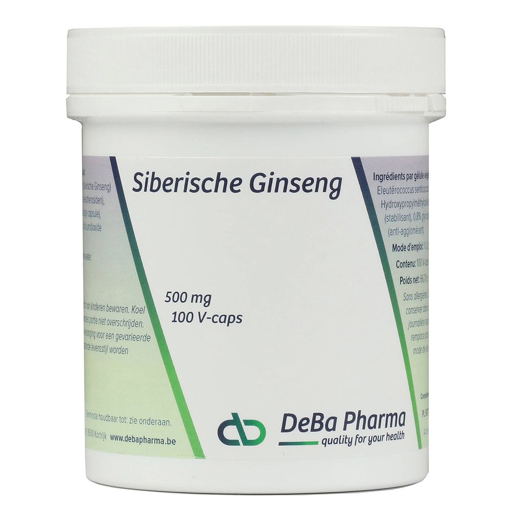 Deba Pharma Ginseng sibérien (Eleutherococcus senticocus) 500 mg