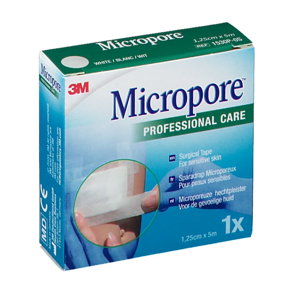3M Micropore™ Sparadrap microporeux 5 m x 1,25 cm