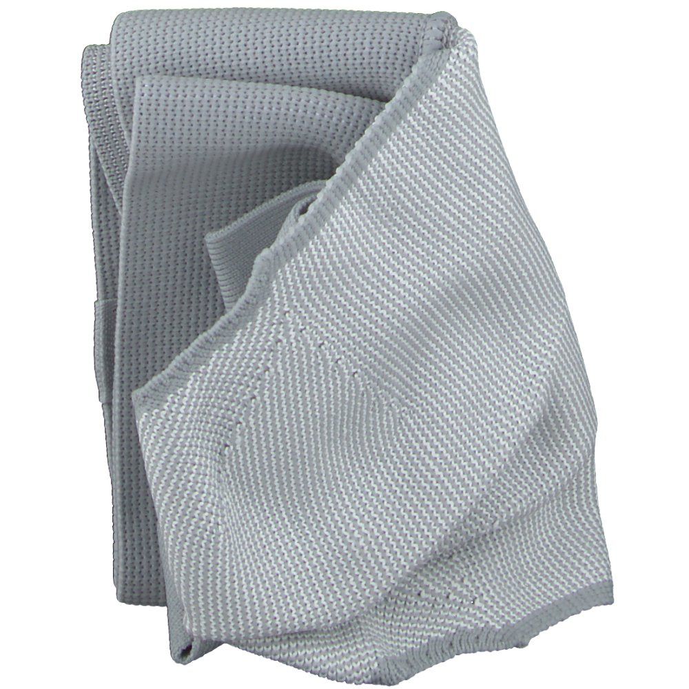 Suspenseur gris plié. Matière tissée. Suspenseur de sport.