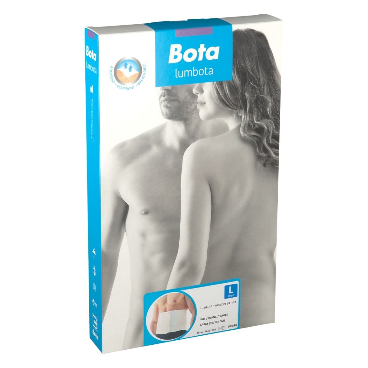 Bota Lumbota Tricofit 3B Blanc H: 20 cm Taille L