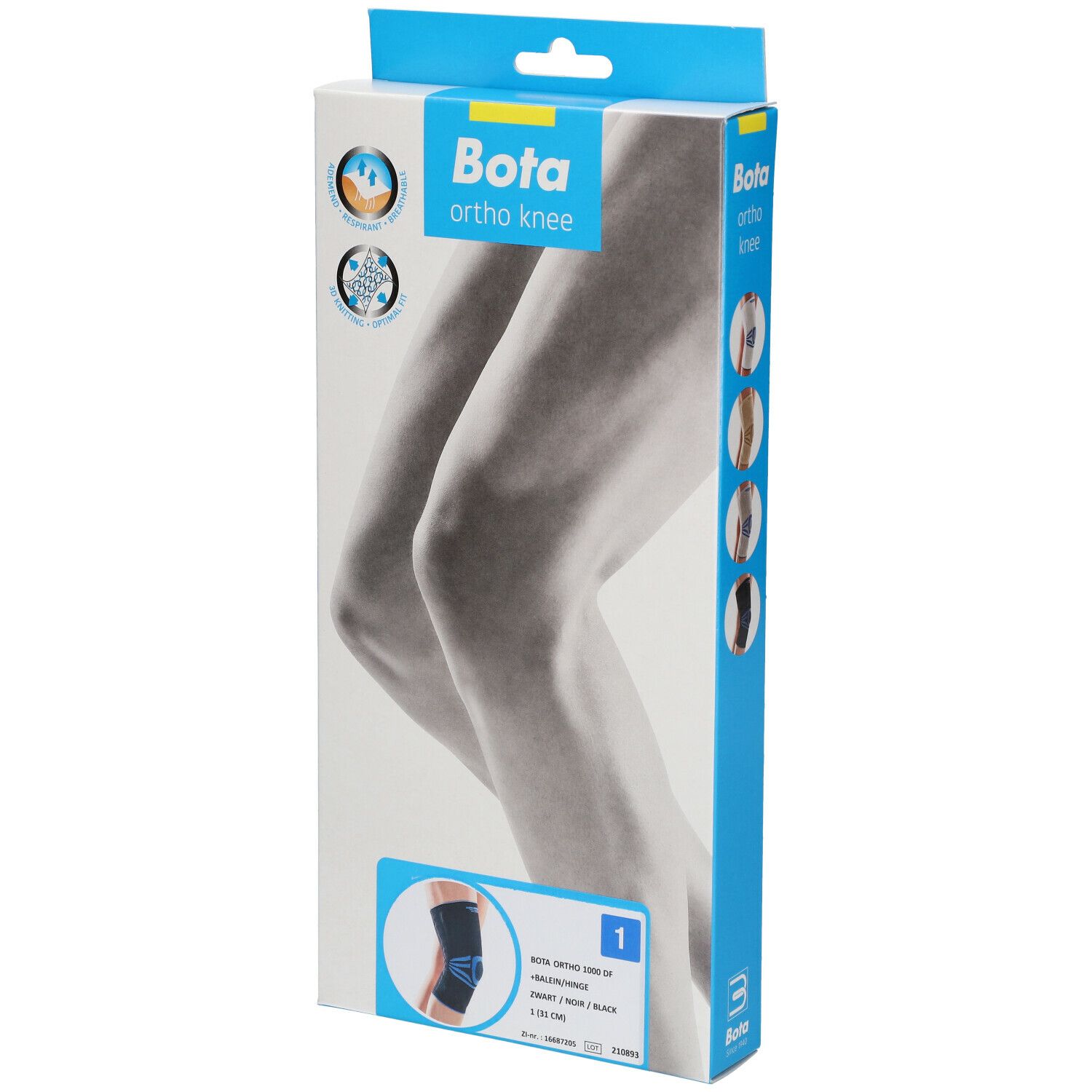 Bota Ortho DF 1000 + Baleine Noir Taille 1