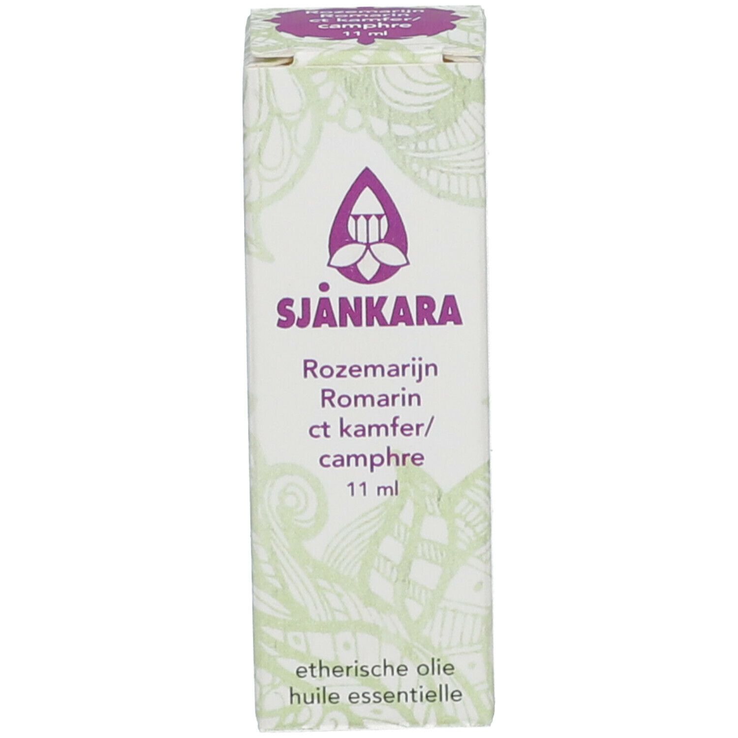 Emballage avec texte: SJANKARA, Romarin, 11 ml.