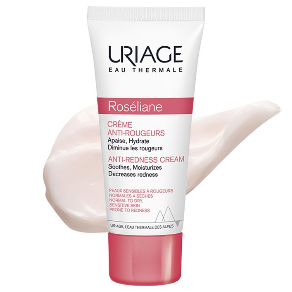 Crème Roséliane. Crème sur une surface. Texte en français.