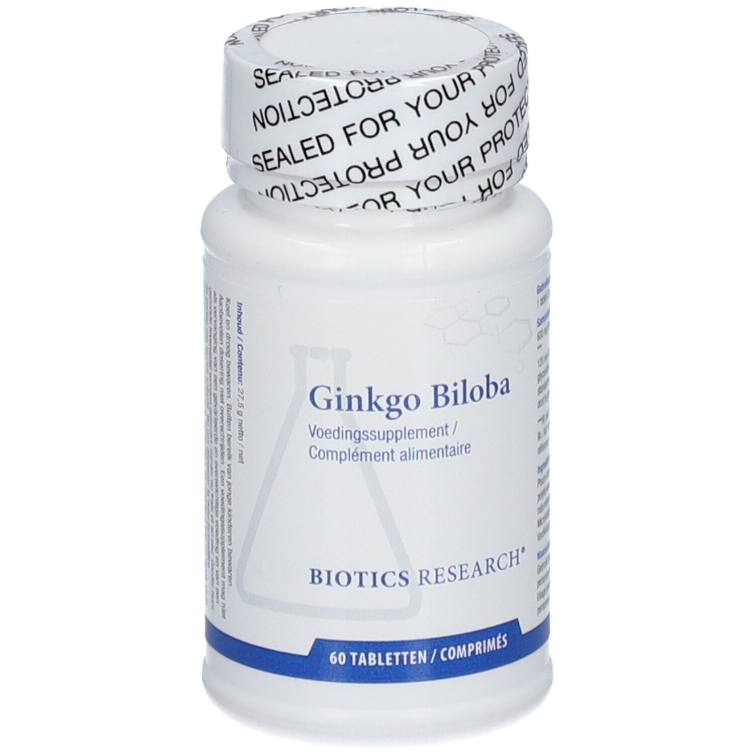 Biotics Research Ginkgo Biloba 24% 60 Gecomprimeerde tabletten